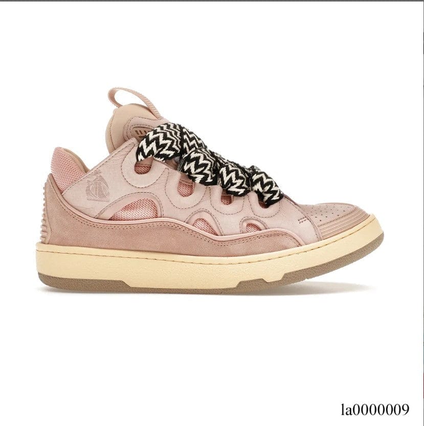 Lanvin Leather Curb Pink Gum Shoes Sneakers – la0000009