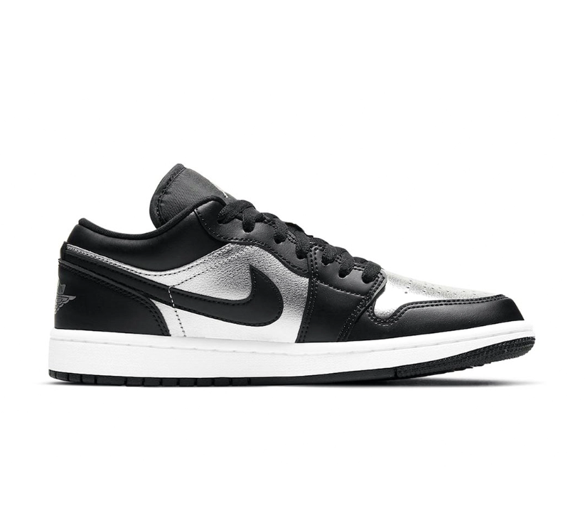 Air Jordan 1 Low Silver Toe Shoes Sneakers