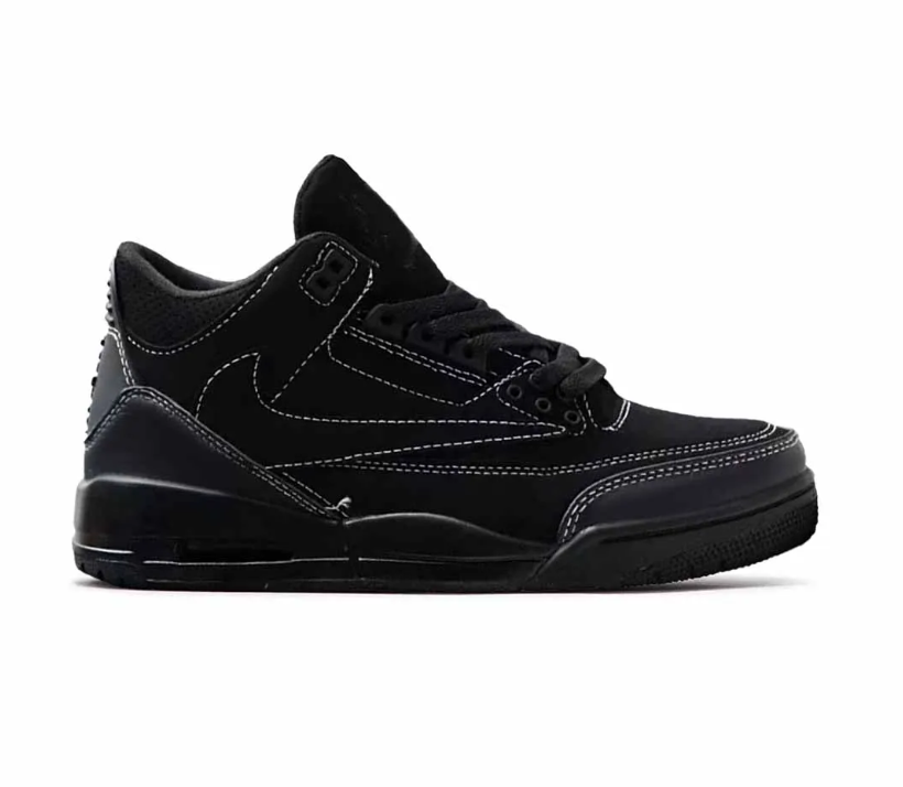 Travis Scott x AJ 3 Black Cat Shoes Sneakers
