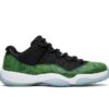 AJ 11 Low Green Snakeskin Shoes Sneakers