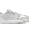 AJ 1 Low OG Metallic Silver Shoes Sneakers
