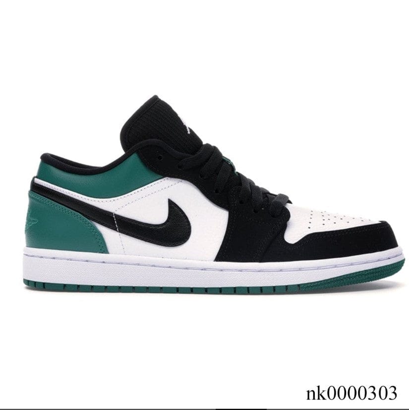 Air Jordan 1 Low White Black Mystic Green Shoes Sneakers
