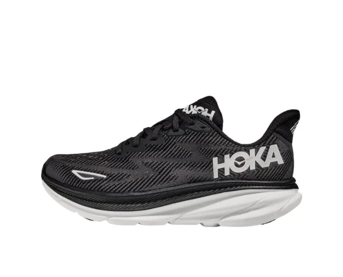 Hoka One One Clifton 9 2E Wide Black White 1132210-BWHT