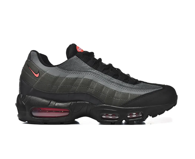Air Max 95 Black Bright Crimson Shoes Sneakers