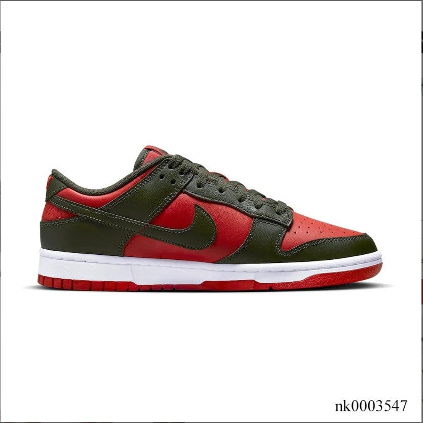 Dunk Low Mystic Red Cargo Khaki Shoes Sneakers