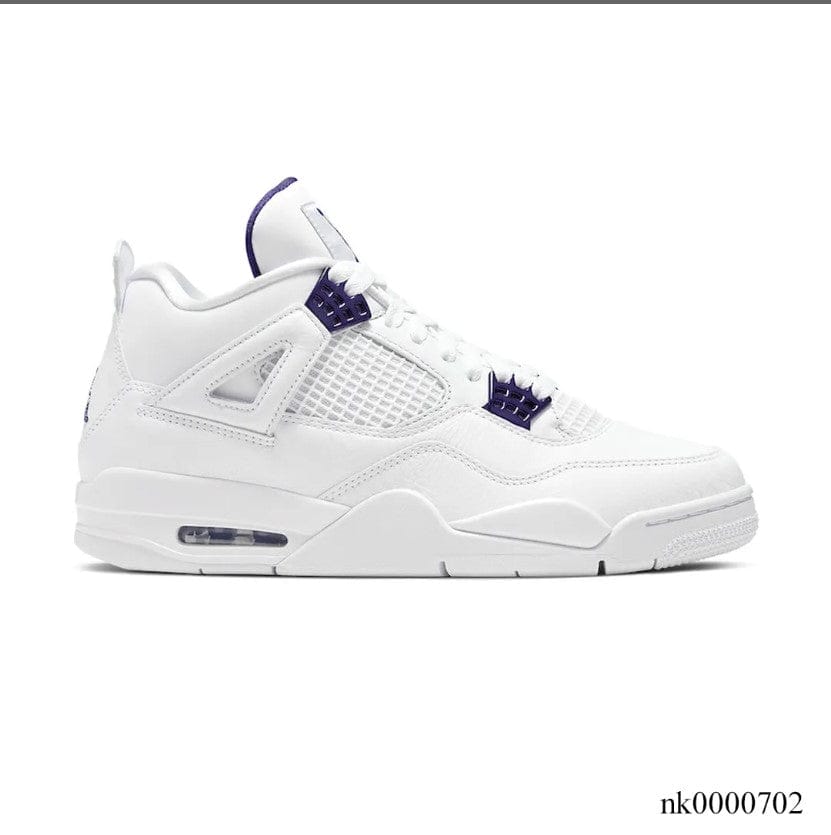 Air Jordan 4 Retro Metallic Purple Shoes Sneakers (Big Size Available)