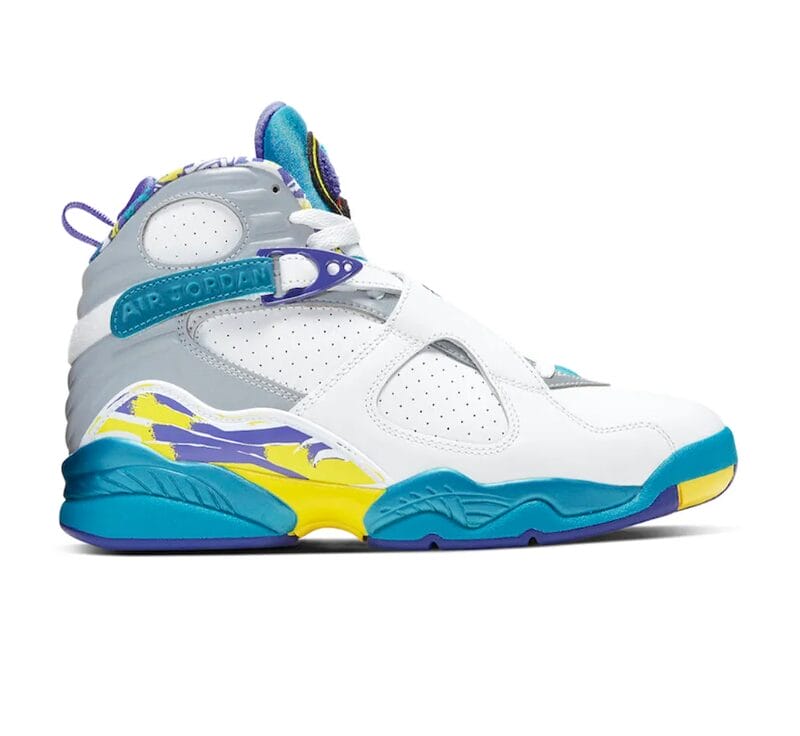 Air Jordan 8 White Aqua Shoes Sneakers