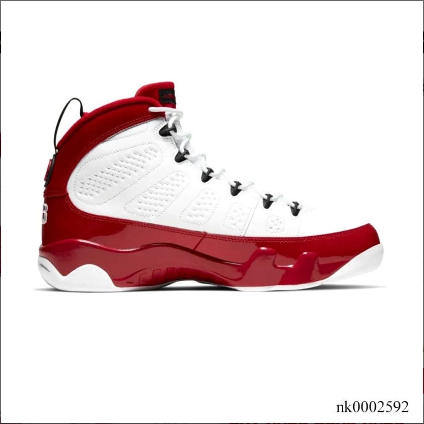 Air Jordan 9 Retro White Gym Red Shoes Sneakers
