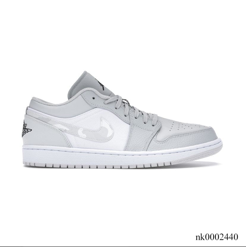 Air Jordan 1 Low White Camo Shoes Sneakers