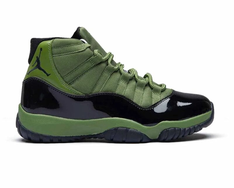 Air Jordan 11 Retro Olive and Black Shoes Sneakers