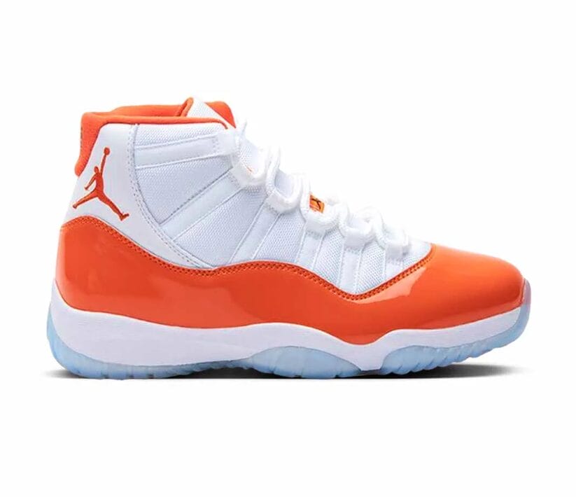Air Jordan 11 White Orange Shoes Sneakers