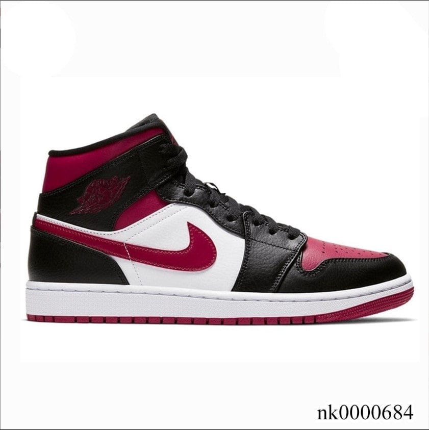 Air Jordan 1 Mid Bred Toe Shoes Sneakers