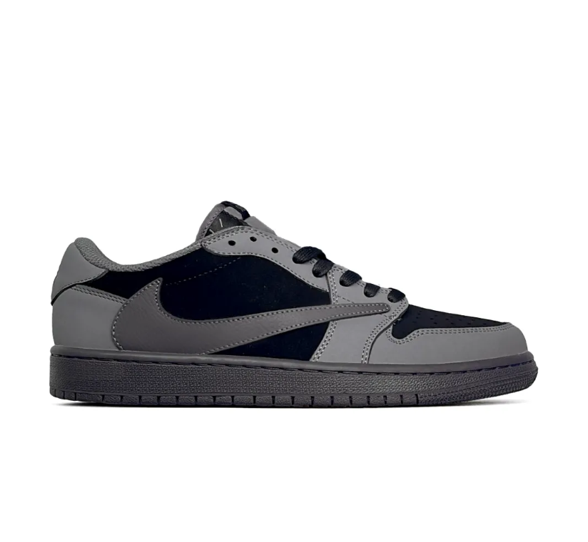 Travis Scott x AJ 1 Low Black Grey Shoes Sneaker