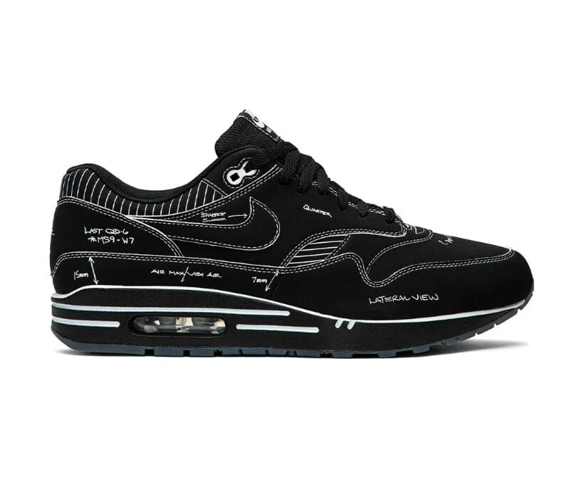 AM 1 Tinker Sketch To Self – Black Shoes Sneakers
