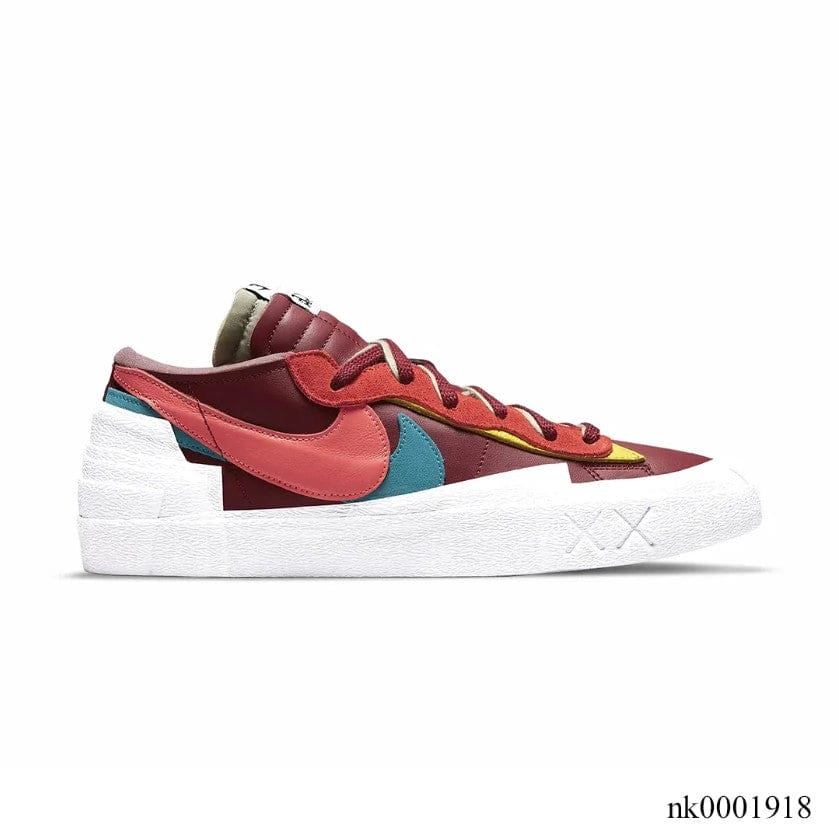 Sacai x KAWS x Blazer Low Team Red Shoes Sneakers