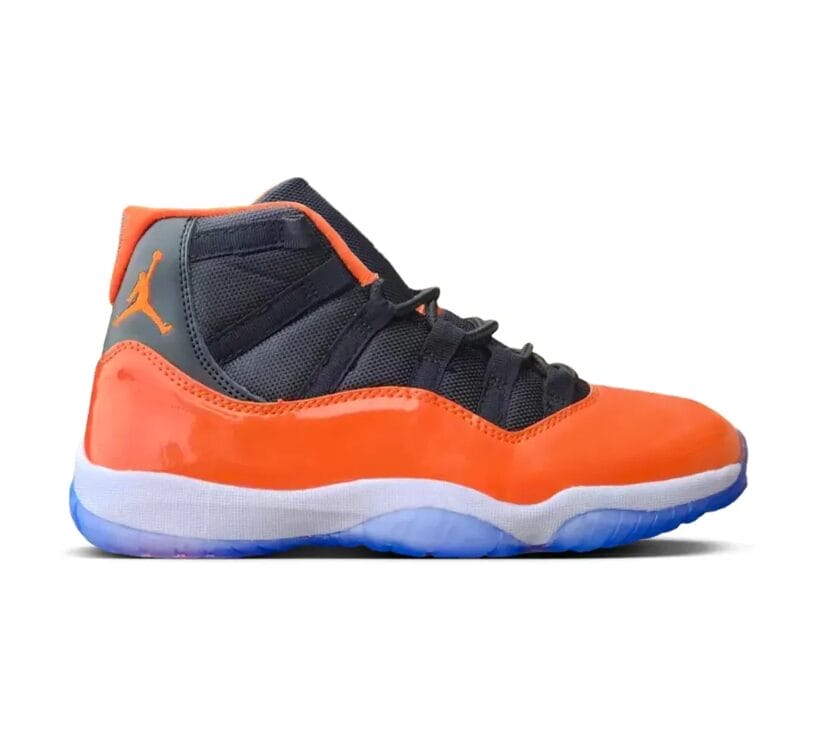 Air Jordan 11 Orange Black Shoes Sneakers