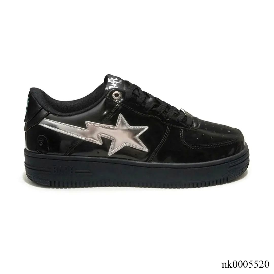 A Bathing Ape Bape Sta #2 Black White Shoes Sneakers
