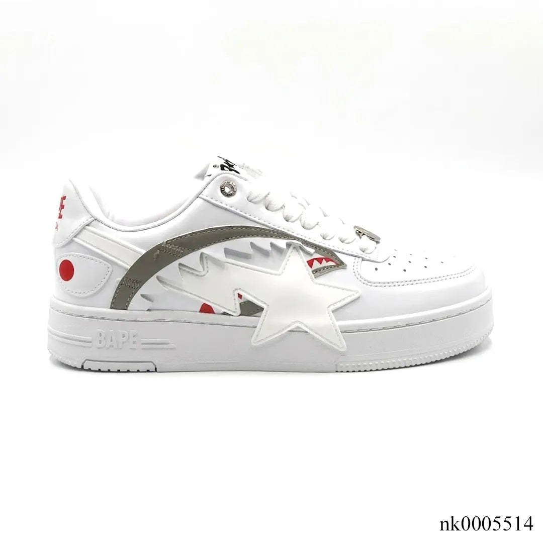 A Bathing Ape Bape Sta OS Shark White Shoes Sneakers
