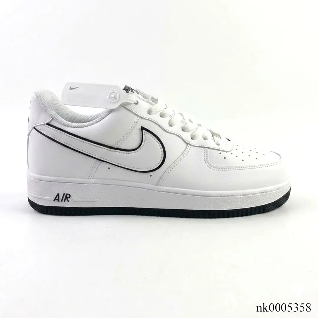 Air Force 1 '07 Low "White Black Outline Swoosh" Shoes Sneakers