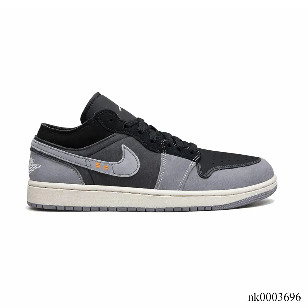Air Jordan 1 Low Craft Inside Out Black Shoes Sneakers