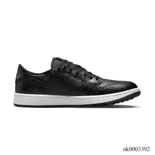 Air Jordan 1 Low Golf Black Crocodile Shoes Sneakers