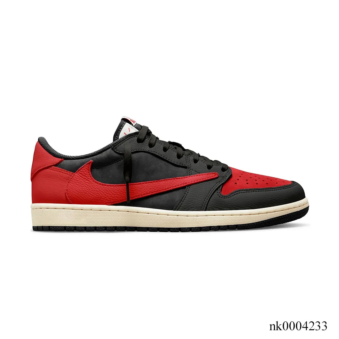 Air Jordan 1 Low OG Bred x Travis Scott Shoes Sneakers
