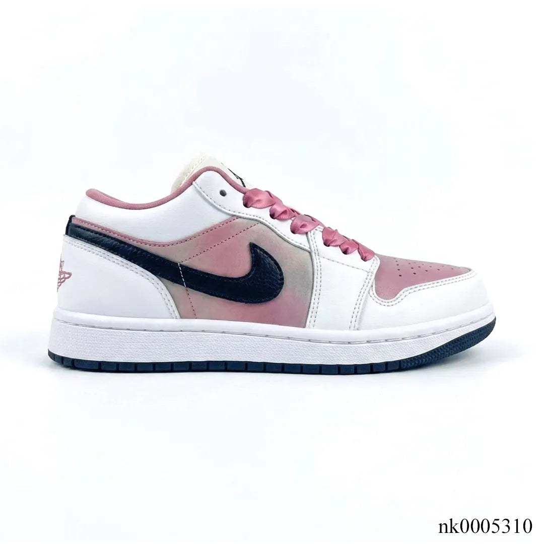 Air Jordan 1 Low SE White Black Desert Berry Shoes Sneakers