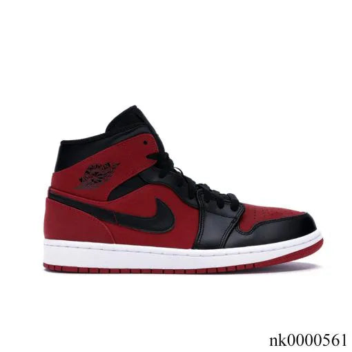 Air Jordan 1 Mid Gym Red Black Shoes Sneakers