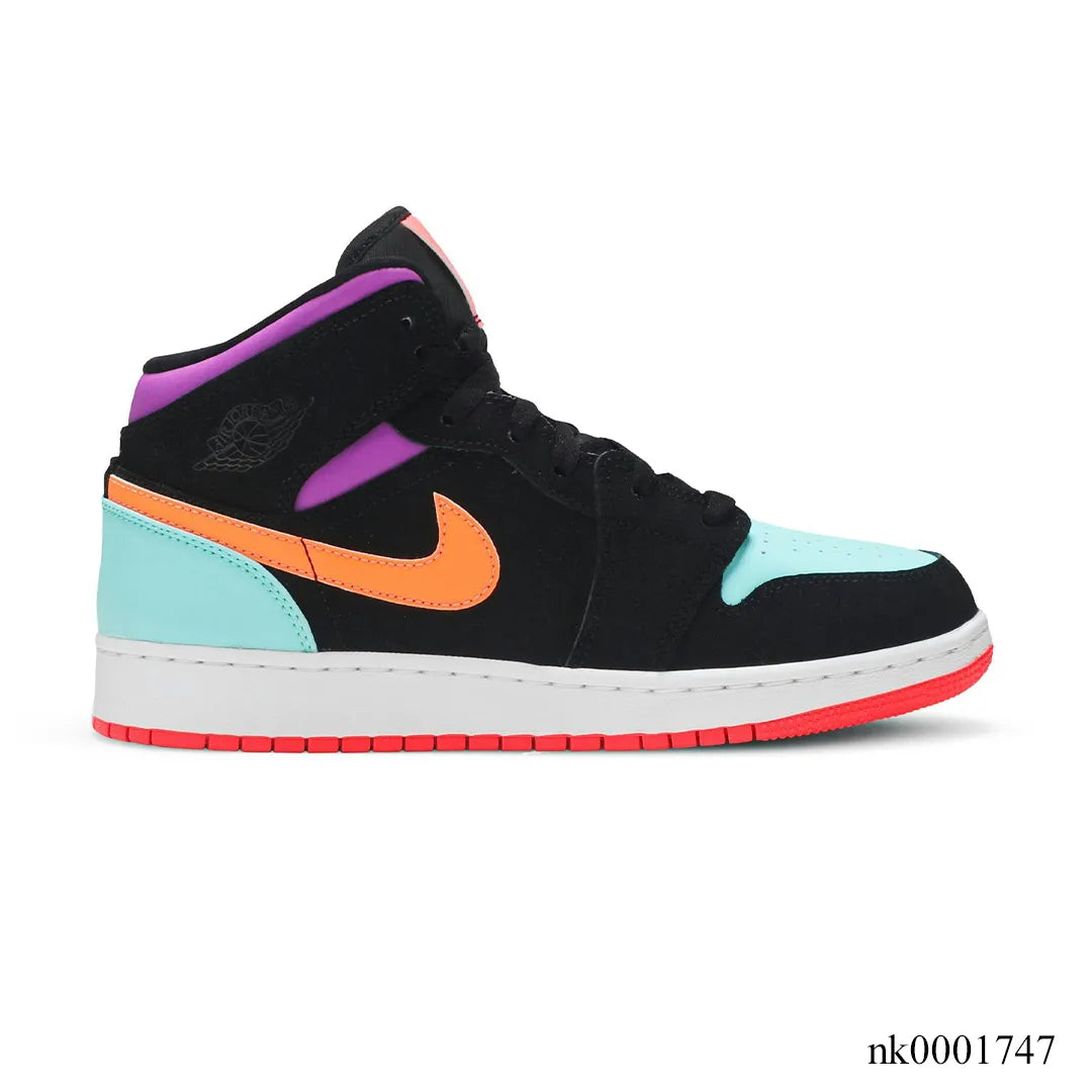 Air Jordan 1 Mid What The Multi-Color Shoes Sneakers
