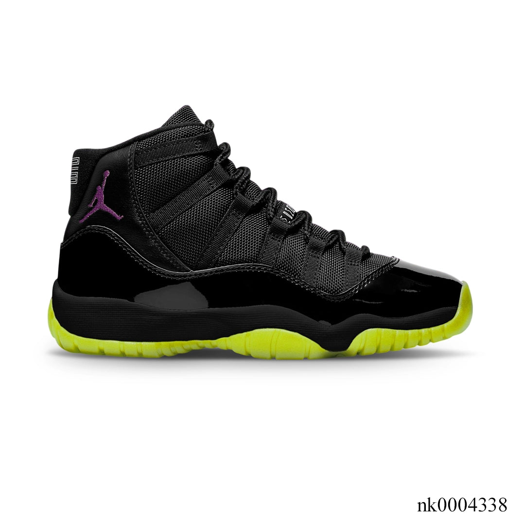 Air Jordan 11 Black/Barely Volt Shoes Sneakers