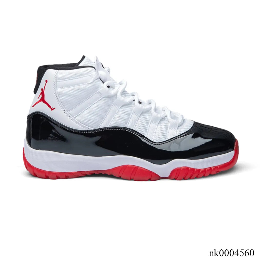 Air Jordan 11 Black White Red Shoes Sneakers