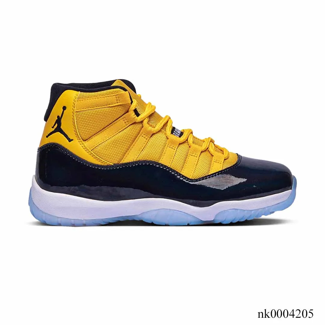 Air Jordan 11 Black Yellow Shoes Sneakers