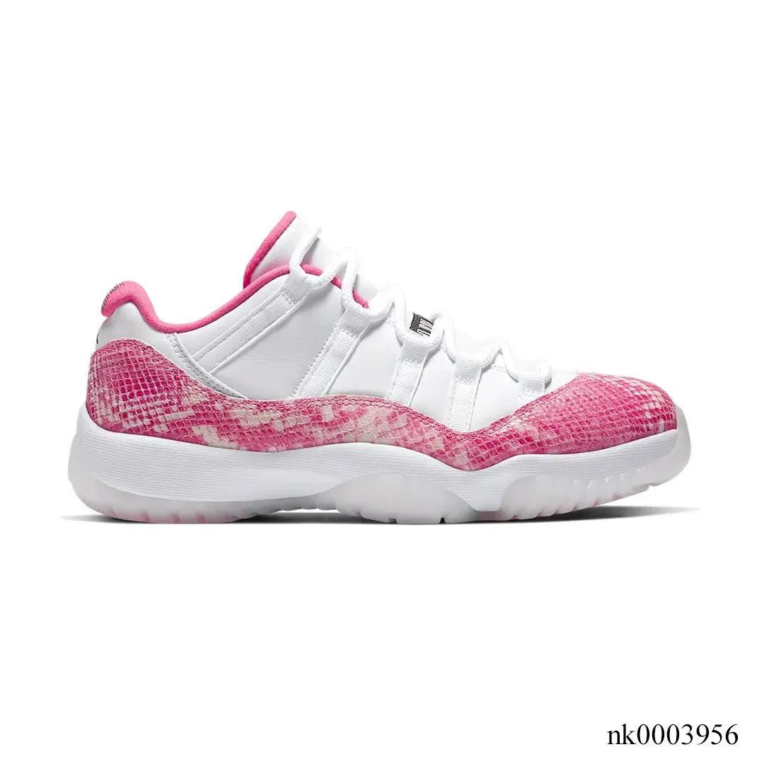 Air Jordan 11 Low Pink Snakeskin Shoes Sneakers