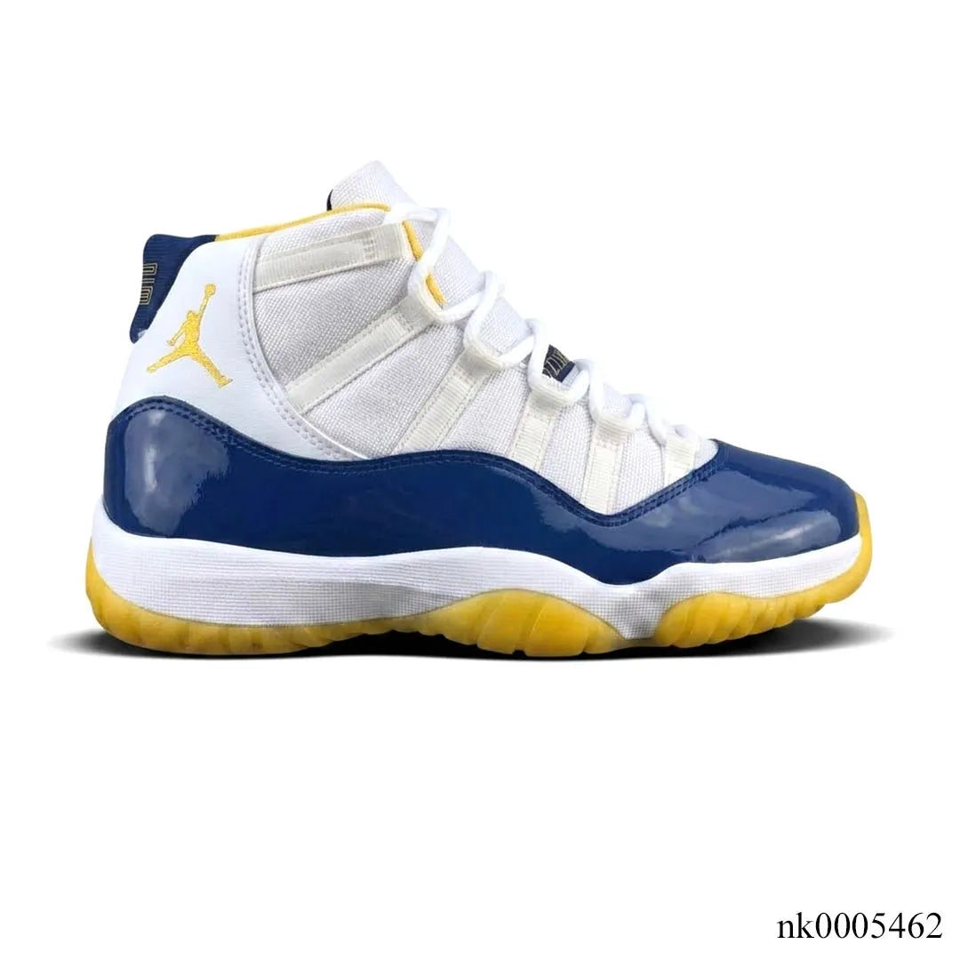 Air Jordan 11 Michigan Navy Yellow Shoes Sneakers
