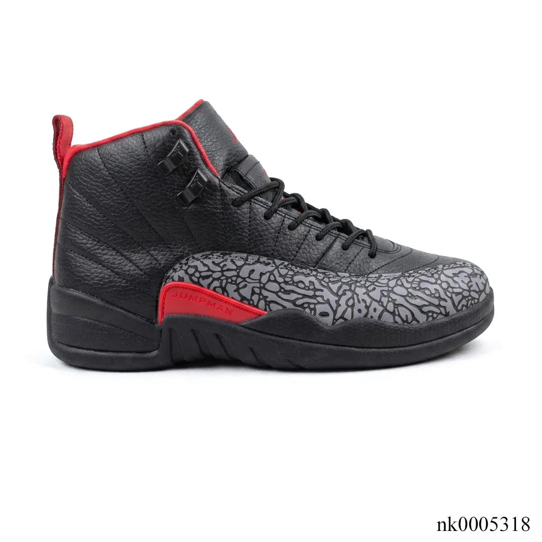Air Jordan 12 "Elephant Print" Bred Concept Shoes Sneakers