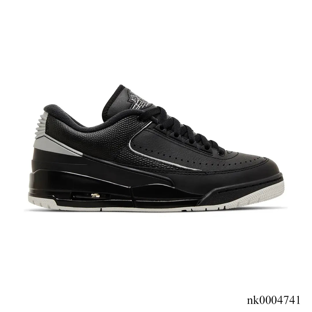 Air Jordan 2/3 Black Metallic Silver Shoes Sneakers