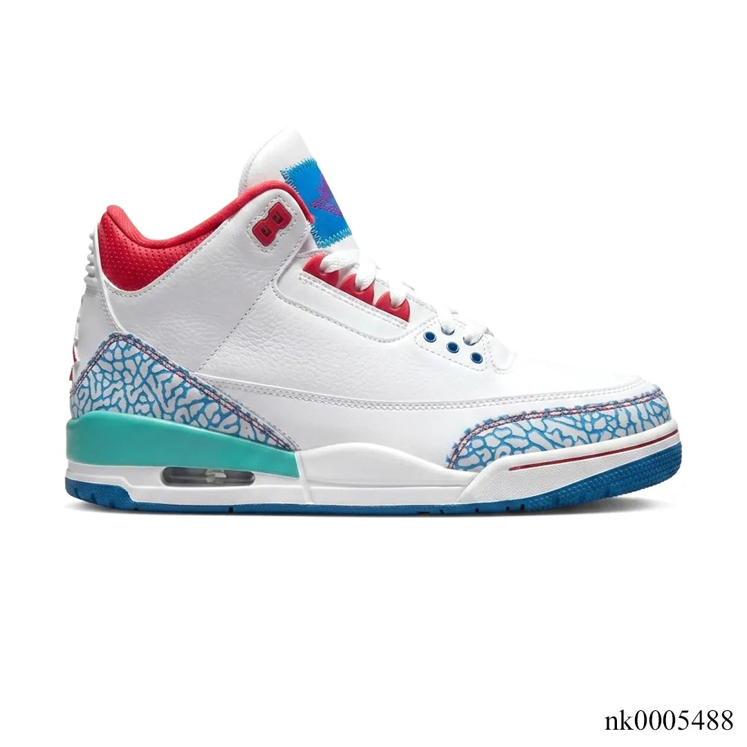 Air Jordan 3 Retro 'Play Your Way'/'Chalk & Track Red' Shoes Sneakers