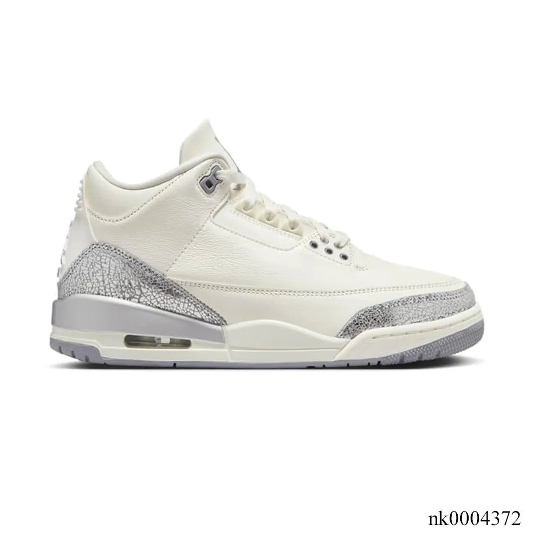 Air Jordan 3 Sail/Metallic Silver Shoes Sneakers