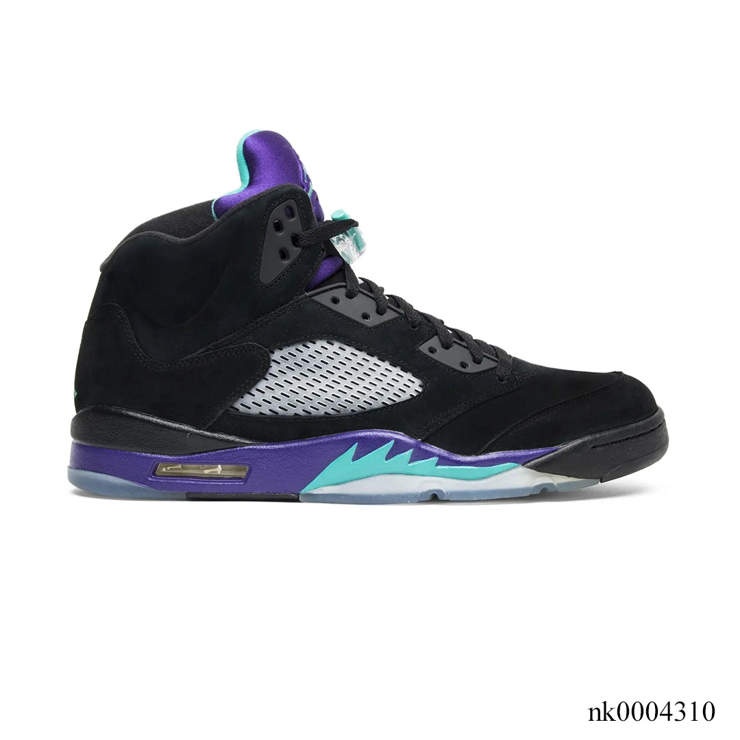 Air Jordan 5 Black Grape Shoes Sneakers