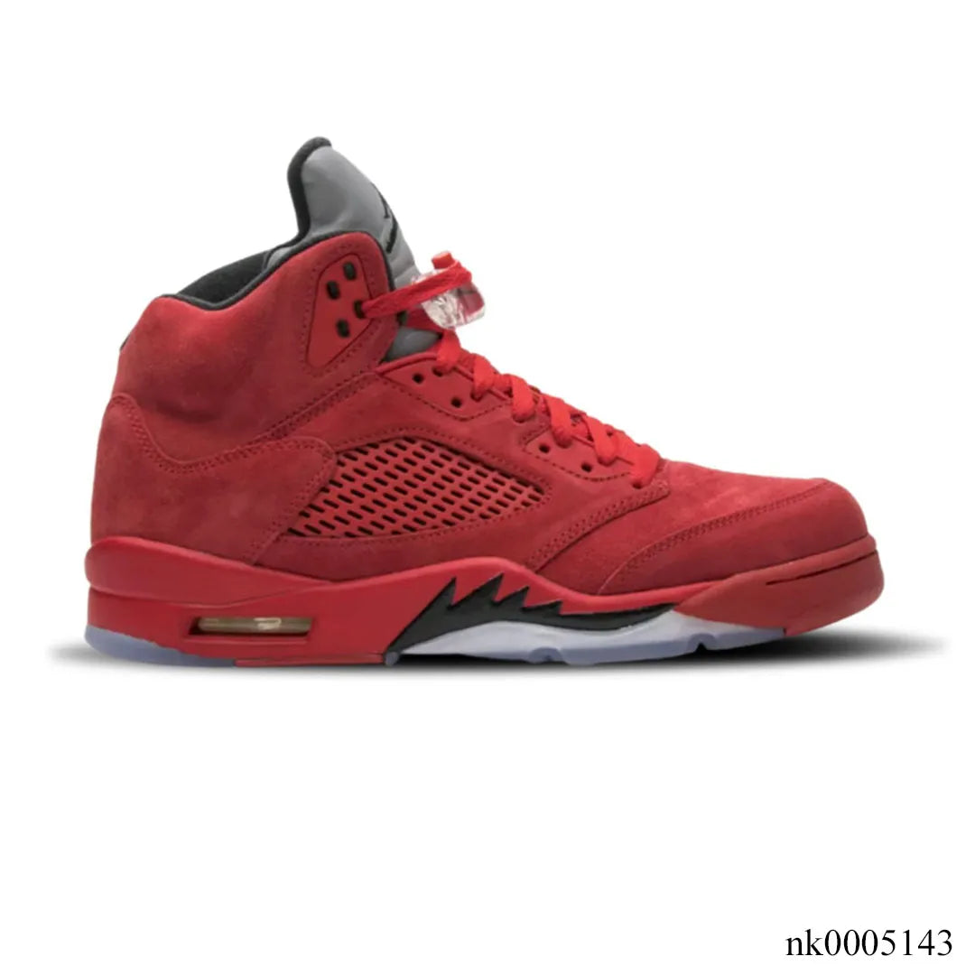 Air Jordan 5 Retro Red Suede Shoes Sneakers