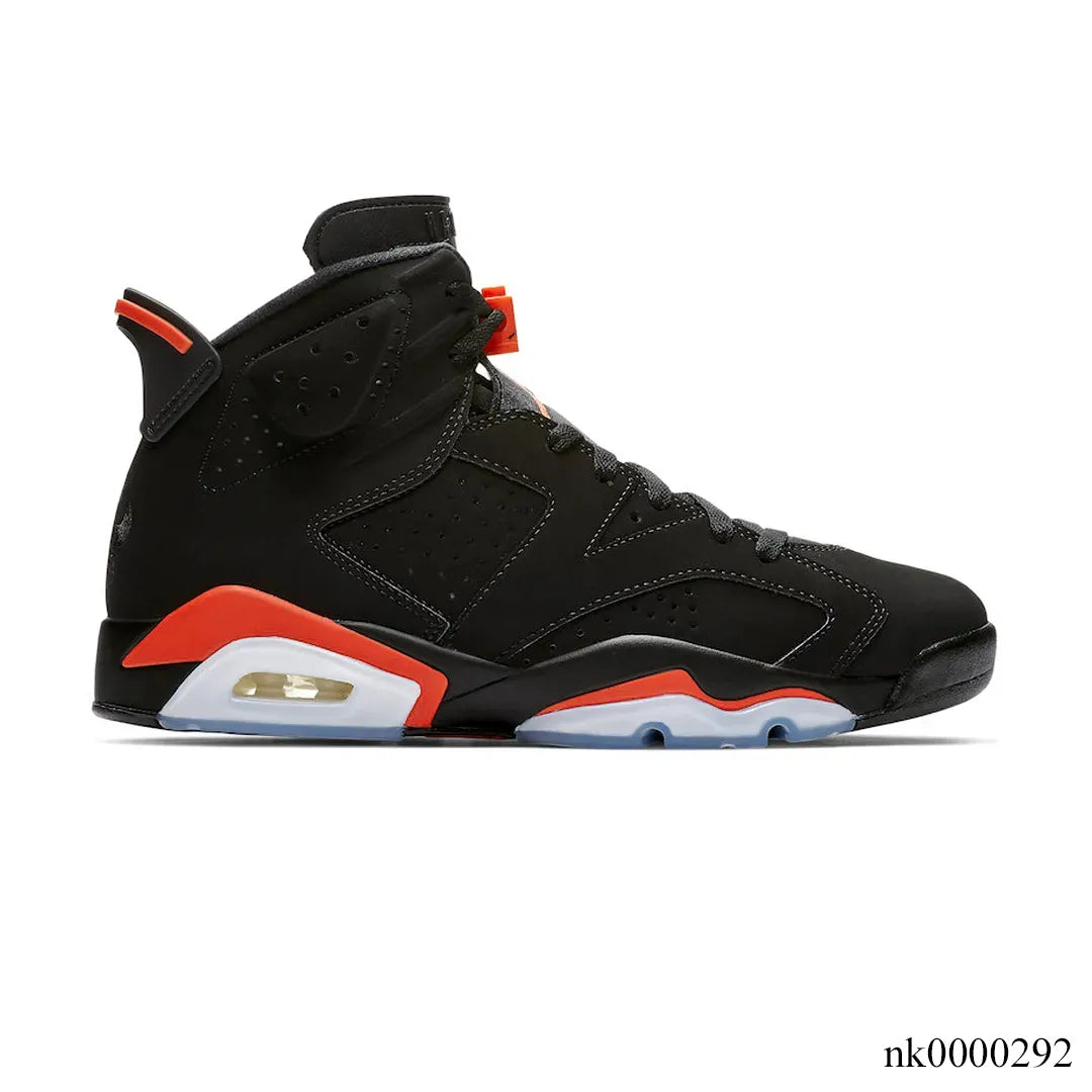 Air Jordan 6 Black Infrared Orange Shoes Sneakers