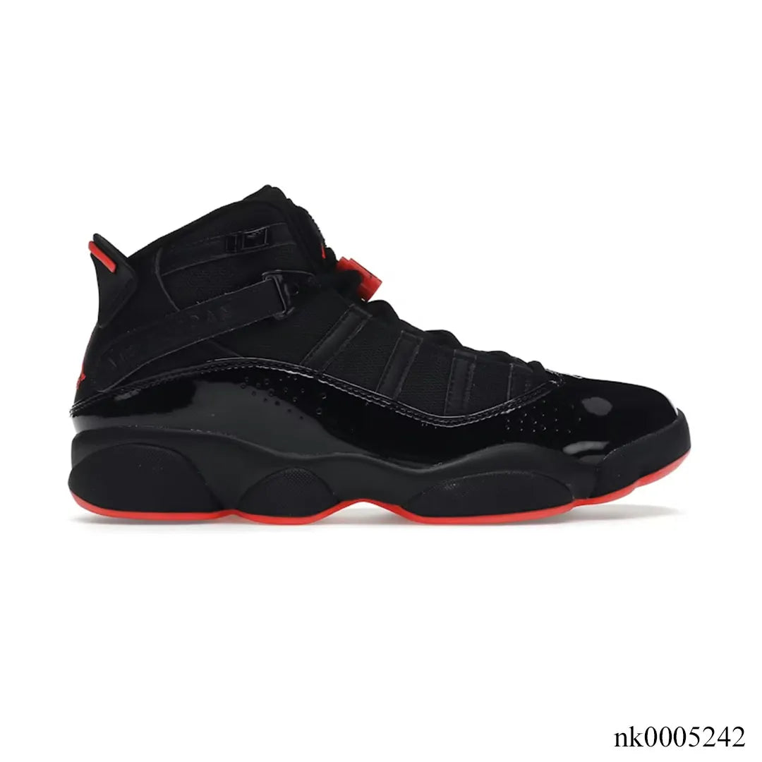 Air Jordan 6 Rings Black Infrared Shoes Sneakers