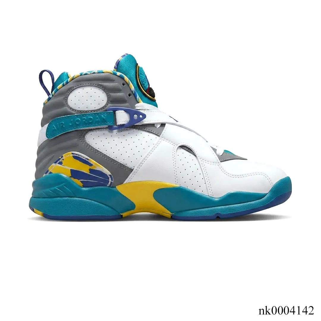 Air Jordan 8 White Aqua Shoes Sneakers