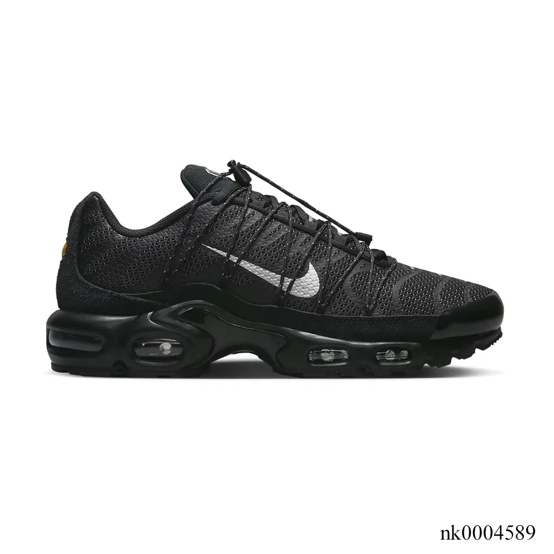 Air Max Plus Utility Black Metallic Silver Shoes Sneakers