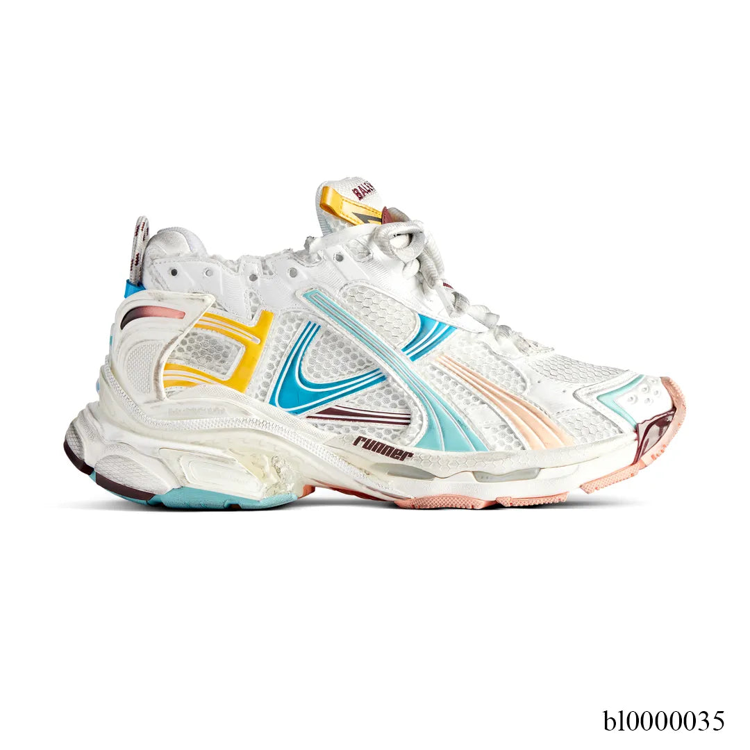 BLCG Runner Worn-Out White Blue PinkShoes Shoes Sneakers