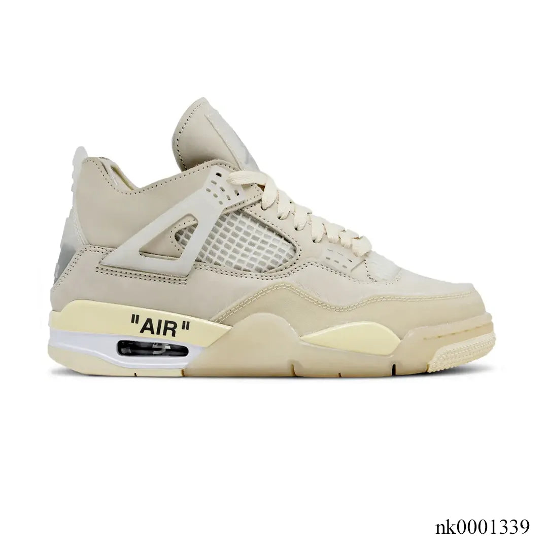 OW x Air Jordan 4 Sail Shoes Sneakers