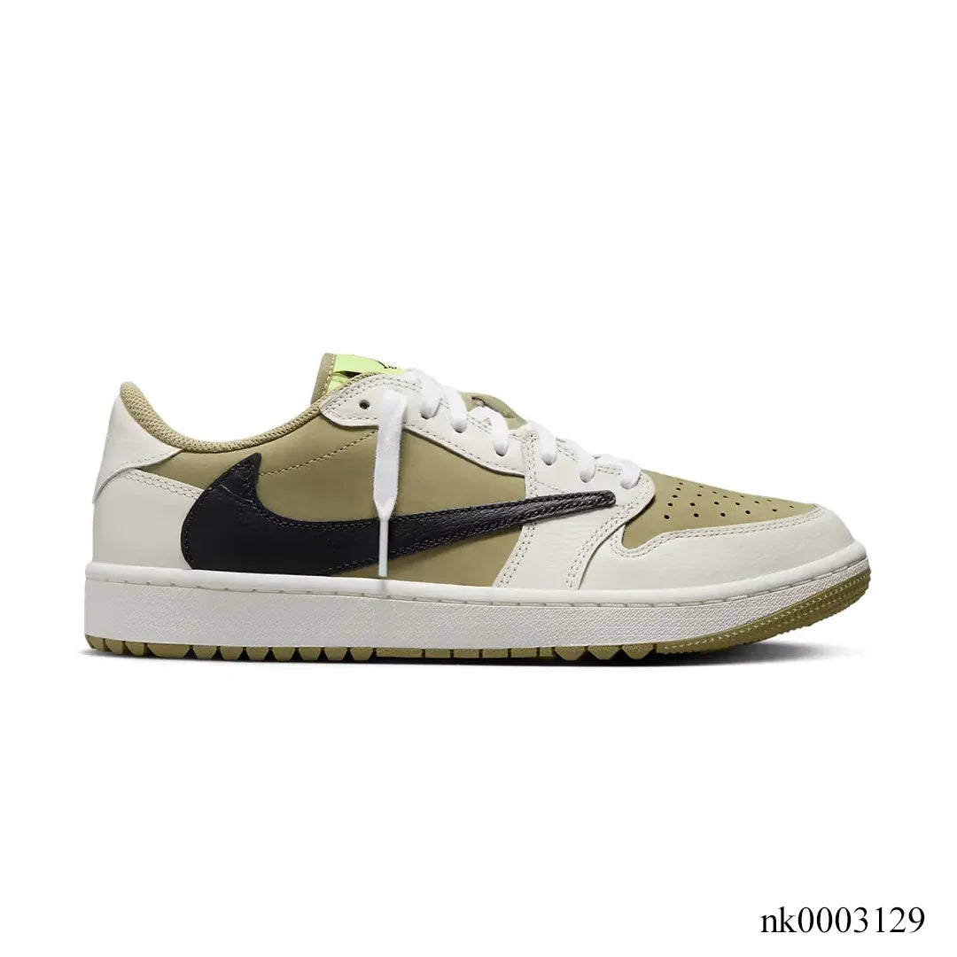 Travis Scott x Air Jordan 1 Low Golf Neutral Olive Shoes Sneakers