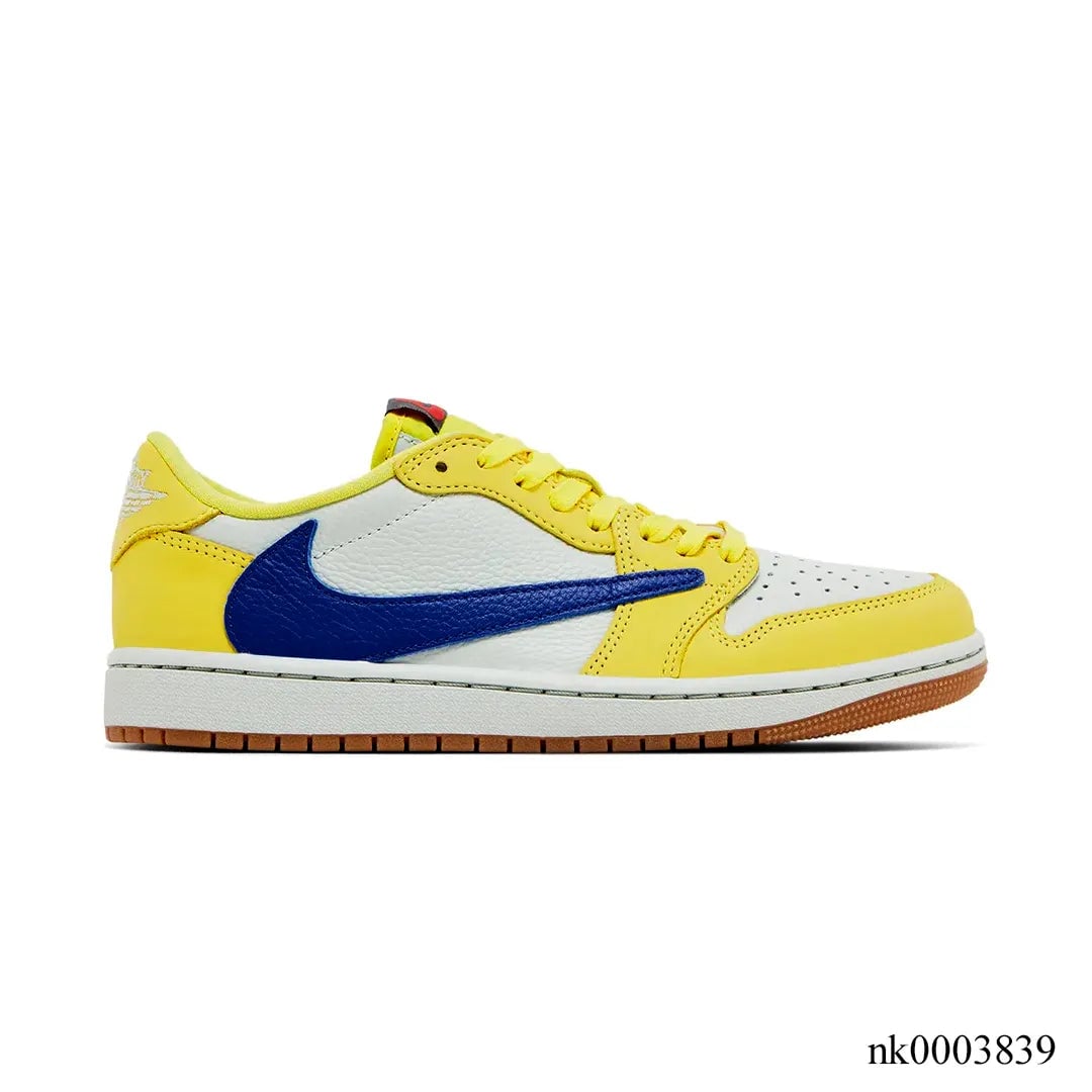 Travis Scott x Air Jordan 1 Low OG Canary/Elkins Shoes Sneakers