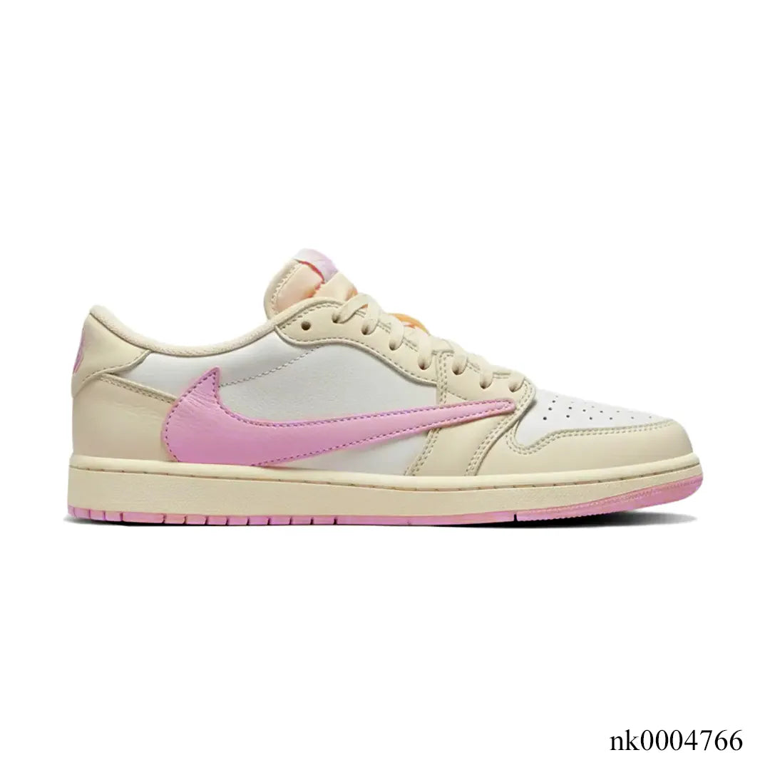 Travis Scott x Air Jordan 1 Low OG Sail Shy Pink Shoes Sneakers