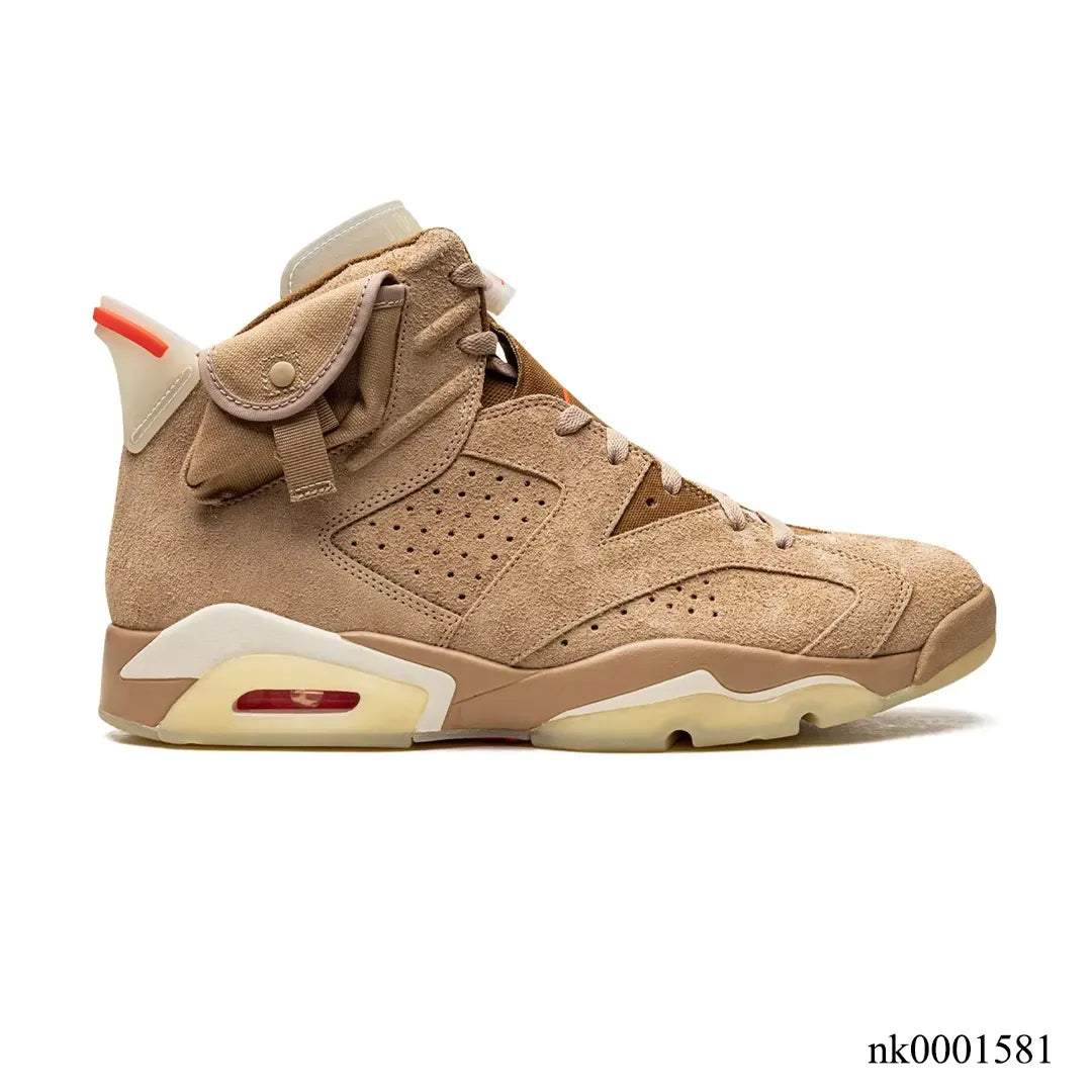 Travis Scott x Air Jordan 6 British Khaki Shoes Sneakers